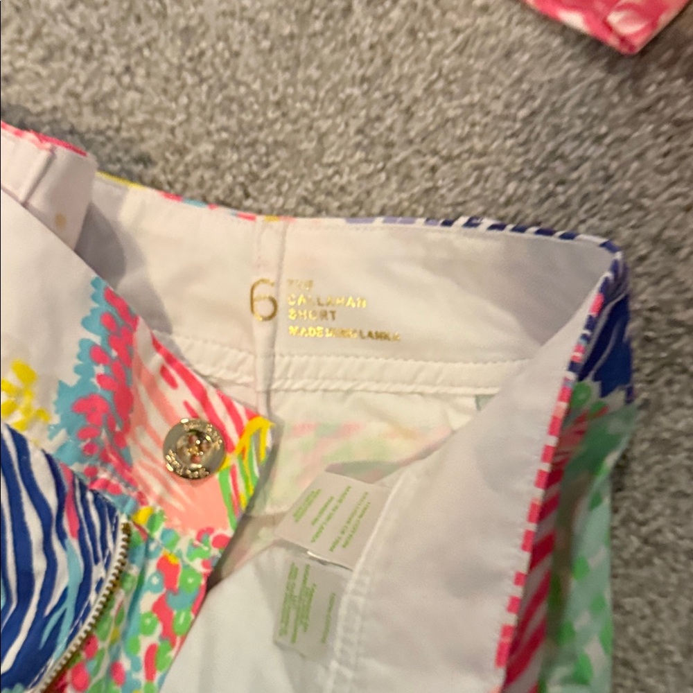 Lilly Pulitzer Pink & Multi-Print Athletic Shorts Trio - Picture 3 of 9